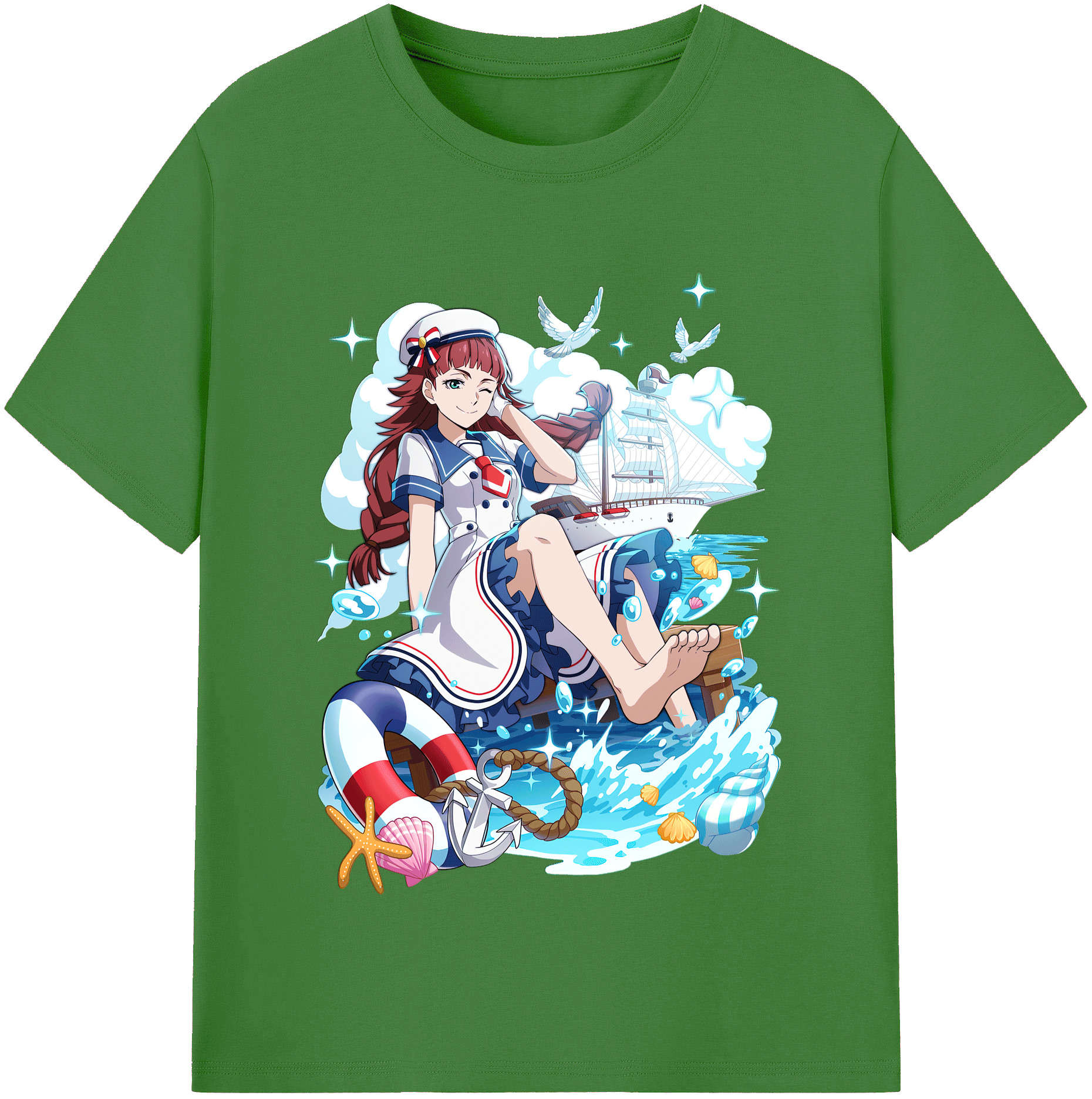 （画像用） 文豪ストレイドッグス Bungo Stray Dogs レディースカジュアルプリントTシャツ（綿100％）